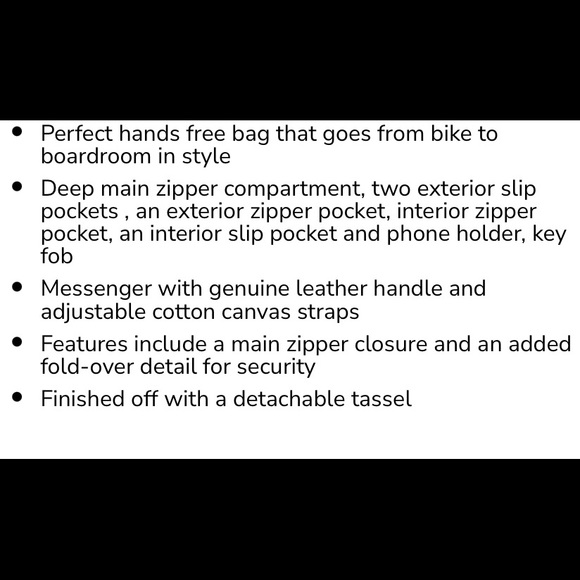 EUC like new Petra Messenger Bag. Where business meets savvy. Eco savvy! - Picture 9 of 11